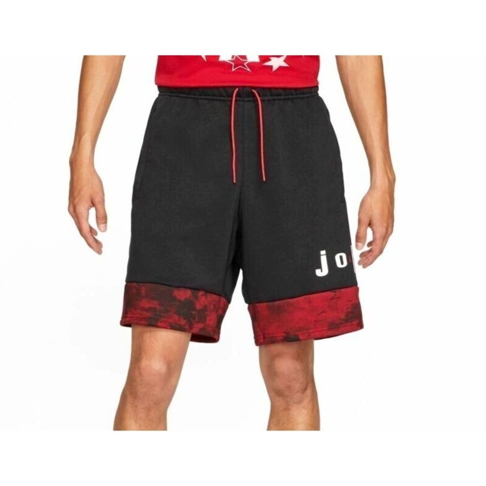 Nike Men's Jordan Legacy AJ6 Fleece Shorts Black Red White Size S NEW WITH TAGS!